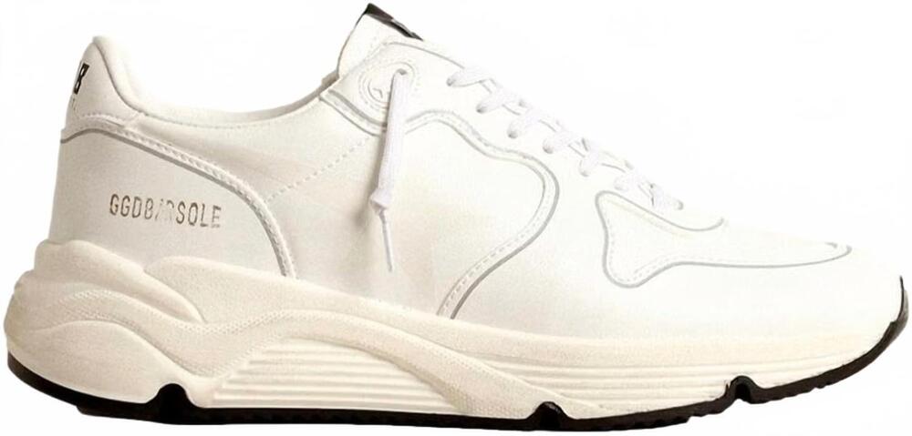 NEW GOLDEN GOOSE women's running sole sneaker in optic white